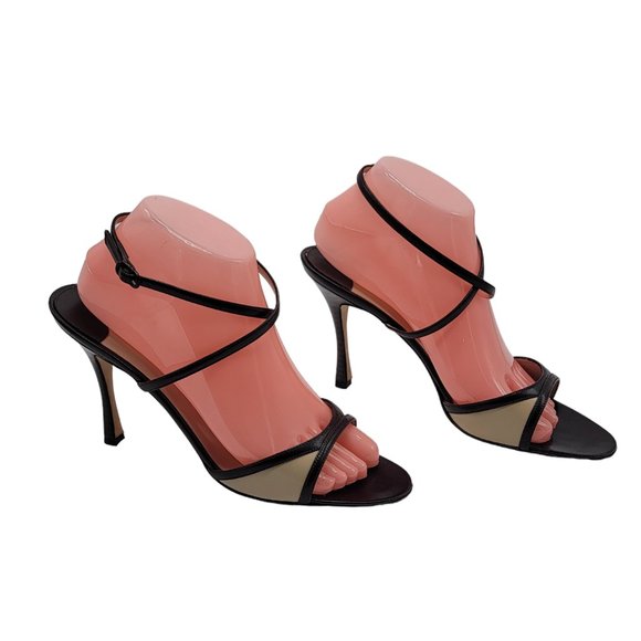 Manolo Blahnik Crespiclo Ankle Wrap Heels. NEW IN BOX - Picture 2 of 7